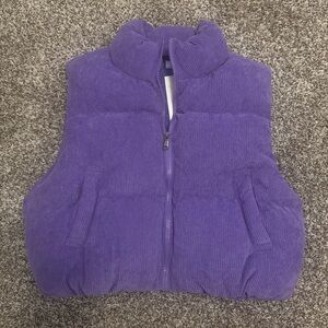 Cropped Puffer Vest
